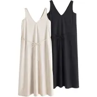 The Set Kjole beige / sort