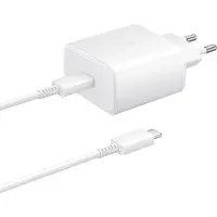 Samsung USB-C hurtig rejseoplader med kabel EP-TA845EWE - 45W - bulk - Hvid