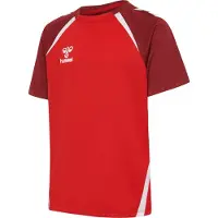 Hummel Trænings T-Shirt hmlLEAD 2.0 - Rød/Bordeaux/Hvid Børn, størrelse 128 cm
