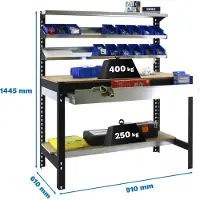 Simonwork (bancos De Trabajo) Bt1 Box Metalhylde 1445x910x610 Mm