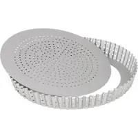 Patisse Sidabrinis-TOP Perforuota torto skarda, quiche su nuimamu pagrindu 24 cm