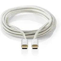 Nedis Guld Cctb64700al10 Usb 3.2 Gen 1-kabel Usb-c M-usb-c M 4k 5 Gb/s Flettet Og Belagt 1 M 60w 60hz