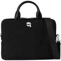 Karl Lagerfeld Laptoptaske 'IKON' sort / hvid