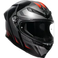 AGV K6 S Karve Integralhjelm Mat/Sort/Grå/Rød S