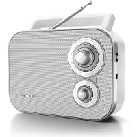 Muse M-051 RW, Bærbar, Analog, FM, MW, Hvid, Dreje, Vekselstrøm/batteri