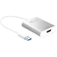 J5CREATE JUA354 - Videoadapter - USB han til HDMI hun - 8 cm - sølv - 4K support