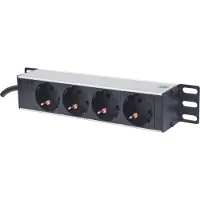 IC Intracom 10" 1u Rackmount 4-way Power Strip