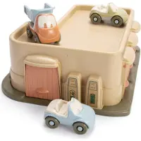 Dantoy BIO Plastic - Garage m. 3 Biler - - OneSize - Bil