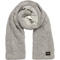 Superdry Superdrytil kvinder. W9310068A Gråt strikket ottendedels-tørklæde (OSFA), Casual