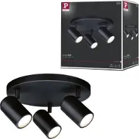 Paulmann Zyli, Indbygget lysplade, GU10, 3 pære(r ), 230 V, Sort