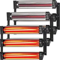 Vevor 3x Malertørrer Radiator Infrarød Varme Infrarød Lampe 3kW