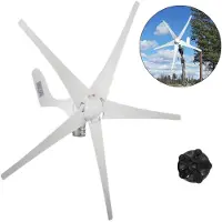 Vevor Vindmølle 500W Vindmøllegenerator DC 12V Vindmølle 5 Blade Lav Vindhastighed Start Have Gadebelysning Vindmøller Med Laderegulator