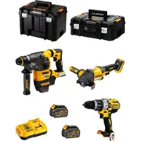 DeWalt COMBO-sæt 18V DCK376T2T (DCD996, DCG418, DCH33) 2x5,0Ah TSTAK