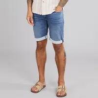 Indicode Herre Indelmare Denim Shorts Deep Dusk