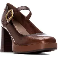 Carmela Carmelatil kvinder. 16253501-TAUPE Sko 162535 brun (36), 5-8 cm, Spænder, Casual, Klassisk, Patentlæder