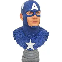 DIAMOND SELECT TOYS Kaptajn Amerika Jada Legends Collection 1/2 Harpiksbuste