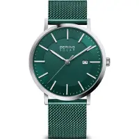 Bering Herreur 15439-808 Solar Grøn/Stål Ø40 mm