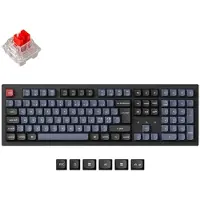 Keychron K10 Pro QMK/VIA Wireless RGB Hot Swap K Pro Red - Gaming Tastatur - Nordisk - Sort