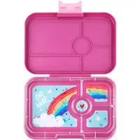 Yumbox Madkasse TAPAS XL 4 1 l, mørk pink/regnbue, plastik, Yumbox