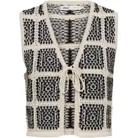 ONLY Vest 'ONLLOA' beige / sort