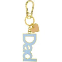 Design Letters Nøglering - Dad - Dusty Blue - - OneSize - Nøglering