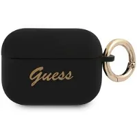 GUESS GUAPSSSK AirPods Pro-cover sort/sort Silikone Vintage Script