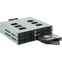 Fantec MR-SA1262-12G - Intern RAID-enhed - 2.5 - SATA 6Gb/s / SAS 12Gb/s - sort