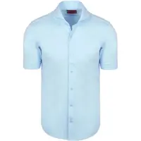 Suitable Shortsleeve Sorona Skjorte Erik Blå Lyseblå måle