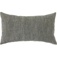 HK Living Striped monochrome pude 40x70 cm Grey