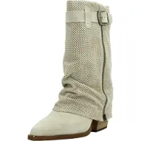 Alpe Alpetil kvinder. 527611 Dua beige læderstøvler (39), 3-5 cm, Lynlås, Casual