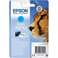 Epson T0712 Blækpatron Cyan
