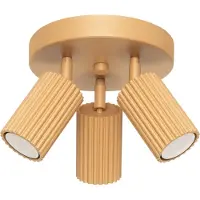 Sollux Kulfiberforlygte 3 GU10 guld aluminium SL.1563