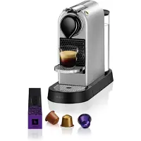 Krups Nespresso XN741B.23, Kapsel kaffemaskine, Kaffekapsel, Sølv