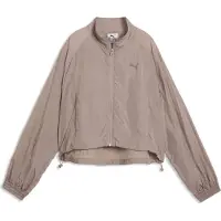 Puma HER Relaxed Woven Full-Zip Jacket Women, Clothing, Sandstone, M