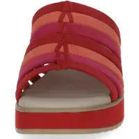 Caprice Mule, red, made of Leather with Wedge heel, Size 36
