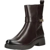 Caprice Bootie, brown, made of Leather with Block heel, Size 39
