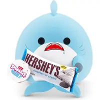Snackles Series 2 Shark & ??Hershey (Cookies N Cream) 14 tommer plys af Zuru Ultra Soft Plush Collectible Plush With Real Licensed Brands Posted