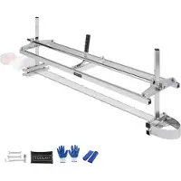 Vevor motorsavværk, bærbart savværk 14"-48" sværd, galvaniseret stål motorsavsplankemølle med 0,2"-11,81" skæretykkelse, trætømmer krydssavværk til bygherrer og træarbejdere