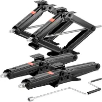Vevor 6500 lbs RV saksdonkrafte, 4-23,4 tommer RV stabilisator nivelleringssaksdonkrafte, sæt med 4, kraftig stabilisatordonkraft med håndsving, topnøgle og vaterpas, bøjes eller deformeres ikke let
