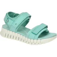 Ecco Damesko Gruuv Sol nubuck ankelrem sandaler Aquatic