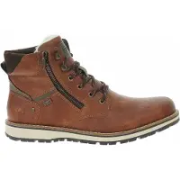 Rieker Snørestøvler mørkebeige / cognac / brokade
