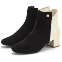 LASCANA Støvletter lysebeige / sort