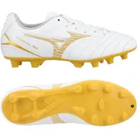 Mizuno Monarcida Neo III Select FG Bright Gold - Hvid/Guld Børn - Græs (FG), størrelse 37