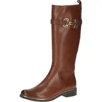 Caprice Boots, brown, made of Leather with Block heel, Size 37.5