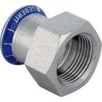 Geberit Overgang rustfri 42-11/2 muffe / muffe mapresss