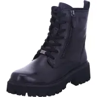 Caprice Bootie, black, made of Leather with Block heel, Size 40