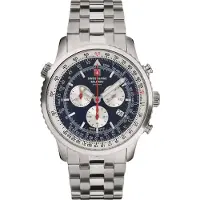 Swiss Alpine Military Herreur 7078.9135 Classic Blå/Stål Ø45 mm