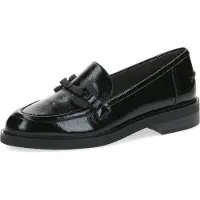 Caprice Slipper, black, made of Leather with Block heel, Size 37.5