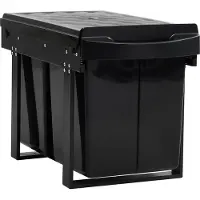vidaXL Udtrækkeligt Affaldsstativ Til Skab Soft-Close - 2 / 48 l / 51.8 x 34 x 41.3 cm