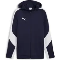 Puma Hættetrøje teamEVOSTRIPE - Navy/Silver/Hvid, størrelse Medium